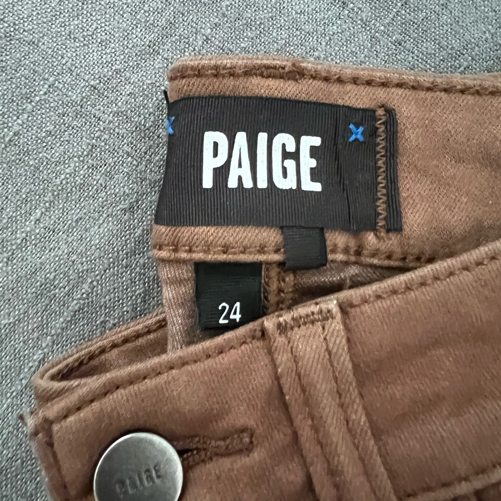 PAIGE Chocolate Brown Denim